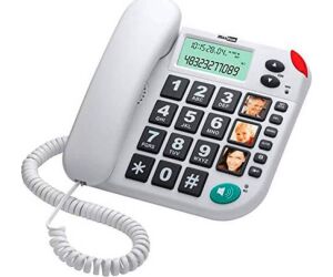Telefono fijo maxcom kxt480 white