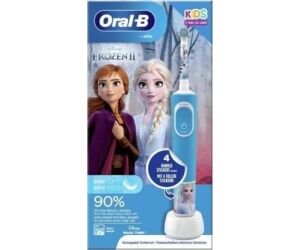 Cepillo Dental Braun Oral-B Vitality 100 Frozen/ Incluye 2 Cabezales de Repuesto y 4 Pegatinas
