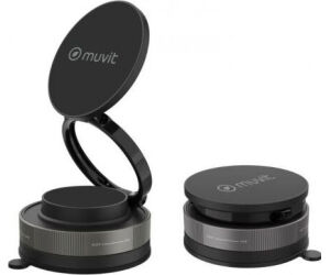 Soporte de Smartphone para Coche Muvit For Change MCCHL0035/ Negro