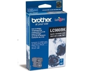 Cartucho tinta brother lc980bk negro 300 paginas dcp - 165c -  dcp - 195c -  dcp - 375cw -  mfc - 250c -  mfc - 255cw