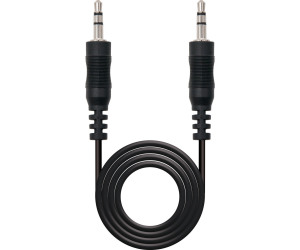 Cable de audio miniJack-miniJack M/M 5m. Negro