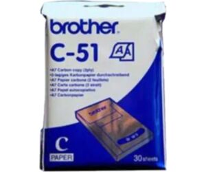 Pack de papel termico brother c51 a7 30 unidades