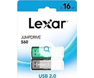 Lexar 2x16gb Pack Jumpdrive S60 Usb2.0 Flash Drive