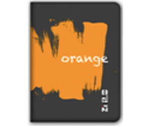 Ziron ZX005 funda para tablet 20,3 cm (8") Folio Negro, Naranja