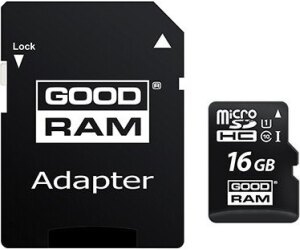 Tarjeta de memoria micro sd goodram 16gb m1aa cl10 uhs - i u1 + adaptador