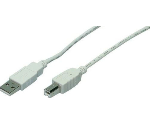 Cable Usb(a) 2.0 A Usb(b) 2.0 Logilink 5m Gris
