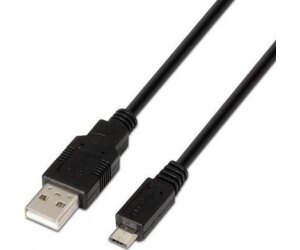 Cable USB 2.0 Vention CTIBI/ USB Macho - MicroUSB Macho/ Hasta 60W/ 480Mbps/ 3m/ Negro