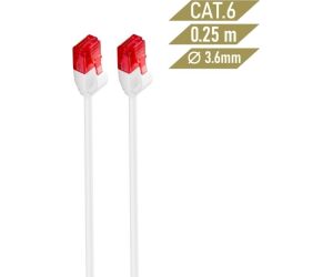 Ewent IM1035 cable de red 0,25 m Cat6 U/UTP (UTP) Blanco