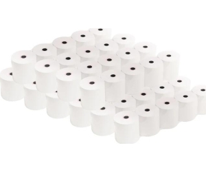 Rollo papel trmico TPV 80x80x13 65gr/m2 sin BPA (caja 50 uds.)