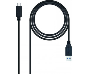 Cable USB 3.1 G2 Tipo C-A M/M 1.5m. Negro