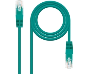 Latiguillo cable red utp cat.5e rj45 nanocable 0.5m verde