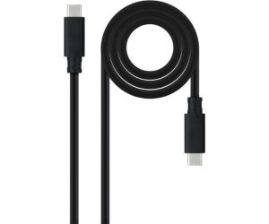 Cable USB 3.1 G2 Tipo C-Tipo C M/M 0.5m. Negro