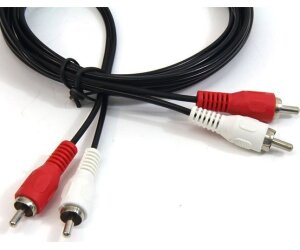 Cable de audio 2xRCA-2xRCA M/M 1.8m.