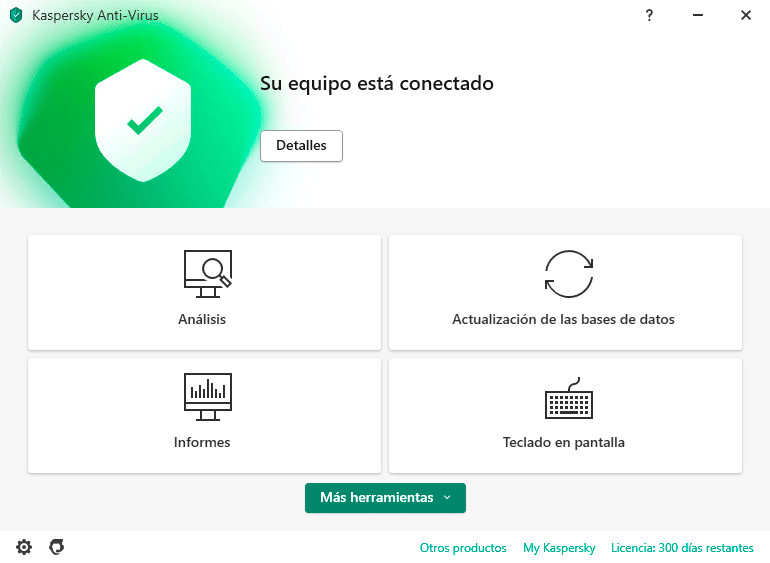Captura de Pantalla de Kaspersky