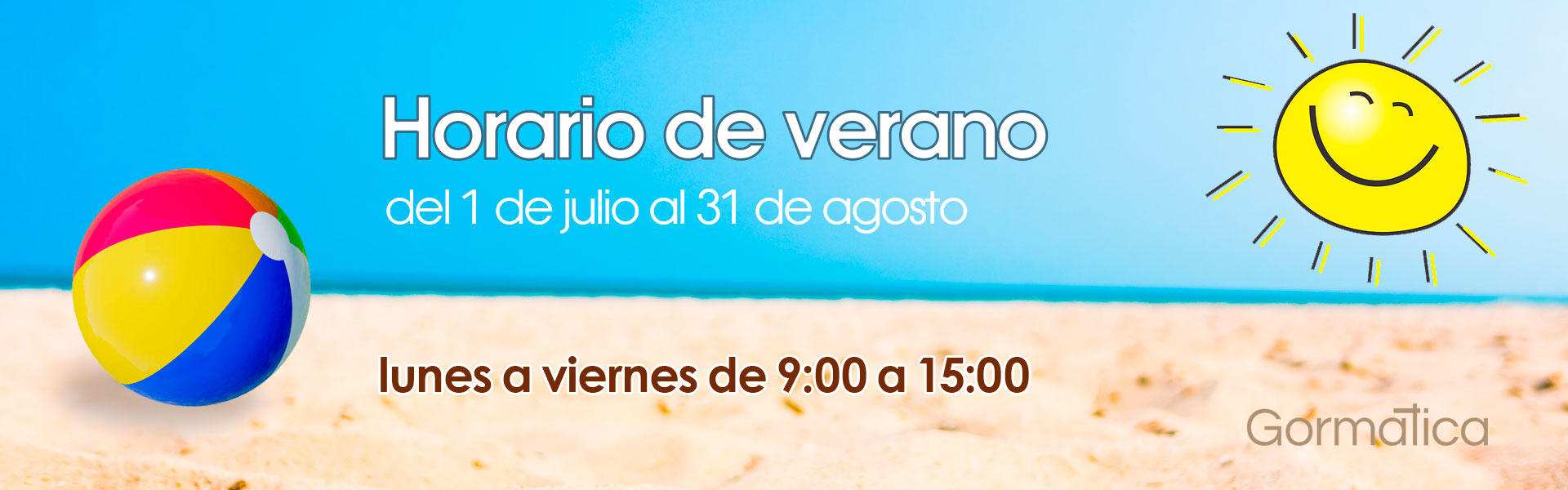 Horario especial de verano