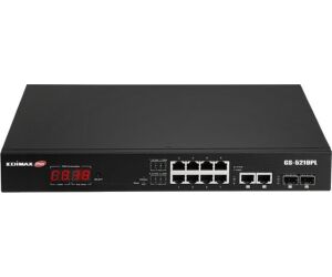Edimax GS-5210PL Switch 10xGb PoE+ 2xSFP Surve