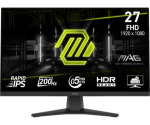 MSI MAG 272F pantalla para PC 68,6 cm (27") 1920 x 1080 Pixeles Full HD Negro
