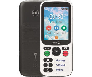 Telefono movil doro 780x black - white 2.8 pulgadas -  4g - blanco y negro