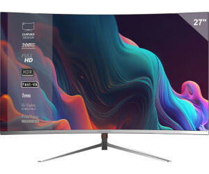 Monitor Gaming Curvo Mv-27c Slim 27'' Blanco Mars Gaming