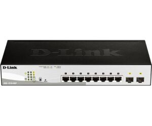 D-LINK SWITCH 8 PUERTOS 10/100/1Gbit w/2 Combo 1000BaseT/SFP PoE