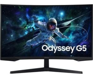 Monitor Gaming Curvo Samsung Odyssey G5 S27CG554EU 27"/ QHD/ 1ms/ 165Hz/ VA/ Negro