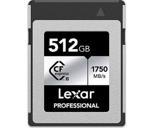 Lexar 512gb Professional Cfexpress Type B Card Silver, Up To 1750mb/s Read 1300mb/s Write