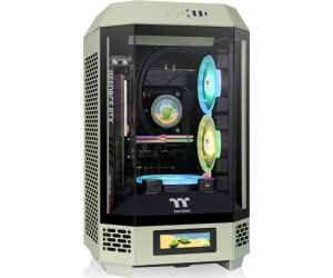 Caja Thermaltake Mini-itx Tower 250 2xvent 120mm Sn Fuente Verde Matcha
