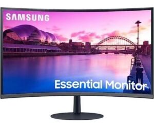Monitor Profesional Curvo Samsung Essential Monitor S39C S27C390EAU/ 27"/ Full HD/ Multimedia/ Negro