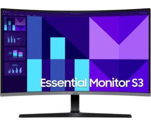 Monitor Profesional Curvo Samsung Essential S3 S39GD S32D396GAU 32"/ Full HD/ Multimedia/ Negro y Plata
