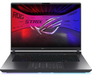 ASUS ROG Strix G16 G615LW-S5003 - Ordenador Portátil Gaming de 16" WQXGA 240Hz (Intel Core Ultra 9 275HX, 32GB RAM, 1TB SSD, NVIDIA RTX 5080 16GB, Sin Sistema Operativo) Gris Eclipse - Teclado QWERTY español