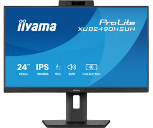 Monitor Iiyama 24" Xub2490hsuh-b2, Fhd, 75hz, 1ms, Hdmi, Displayport, Usb, Alt, Ajus Alt, Pivotante, Cam