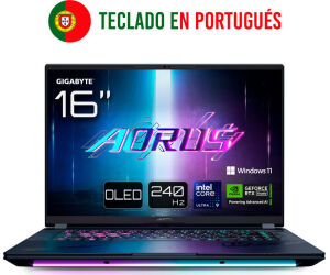 Portatil Gigabyte Aorus Master 16 U9-275hx Rtx 5080 32gb 1tb 16"oled W11p