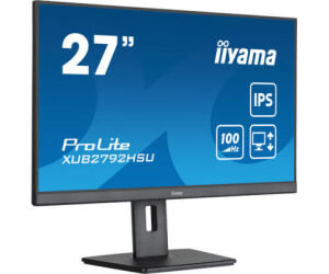 MONITOR IIYAMA 27" PROLITE XUB2792HSU-B6, IPS, 100HZ, 0,4MS, USB, HDMI, DISPLAYPORT, ALT 2x2W, ALTU, GIRO, INCLI, PIVOT