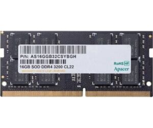Memoria RAM Apacer AS16GGB32CSYBGH 16GB/ DDR4/ 3200MHz/ 1.2V/ CL22/ SODIMM