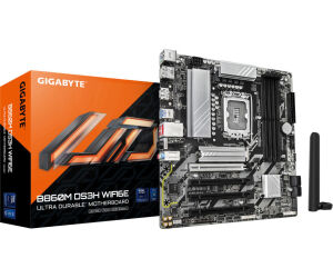 GIGABYTE B860M DS3H WIFI6E Placa base - CPUs Intel Core Ultra, VRM de 5+1+2+1 fases, hasta 9066MHz DDR5, 1xPCIe 5.0 + 1xPCIe 4.0 M.2, LAN 2,5 GbE, WIFI 6E, USB 3.2 Gen 2