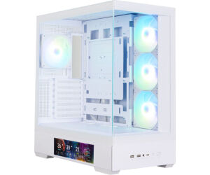 Caja Zalman P40 Ds Atx 4 Xvent 120mm Argb 2xusb 3.0 Blanco S/n Fuente