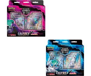 Juego de cartas pokemon tcg espada y escudo 10 barajas de combate calyrex vmax 6 unidades español
