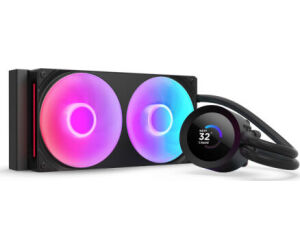 Nzxt Kraken 240 Rgb V2 - 240mm Aio Liquid Cooler W/ 1.54in. Display & & Rgb Core Fan Entry Version (black)