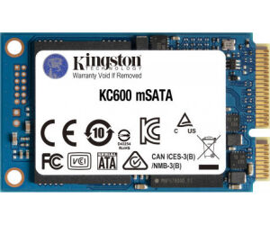 Kingston Technology KC600 mSATA 512 GB Serial ATA III 3D TLC
