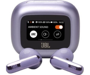 Auriculares Bluetooth JBL Live Flex 3 con estuche de carga/ Autonomía 10h/ Purpura