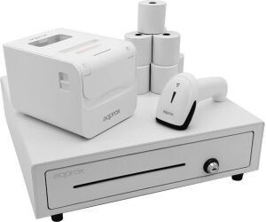 Pack Cajon Cash01410wh + Apppos80amusewh + Appls04wh + Papel Termico Approx