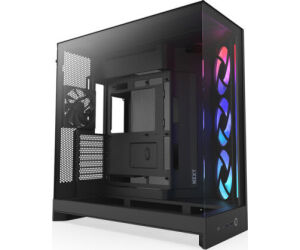 Caja Nzxt H9 Flow Rgb (2025) Dual-chamber Mid-tower Case W/ Rgb Fans - All Black