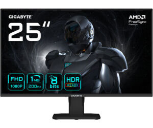 GIGABYTE GS25F2 Monitor Gaming 25" FHD - 1920 x 1080, 200Hz, 1ms, 300 cd/mÂ², Display HDR 10, HDMI 2.0, DisplayPort 1.4