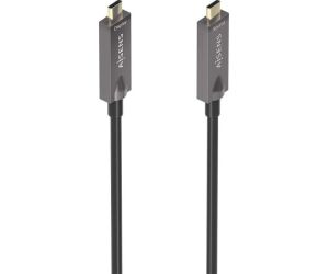 Cable USB 3.1 Tipo-C Aisens AOC A157-0883/ USB Tipo-C Macho - USB Tipo-C Macho/ Hasta 60W/ 10Gbps/ 15m/ Negro