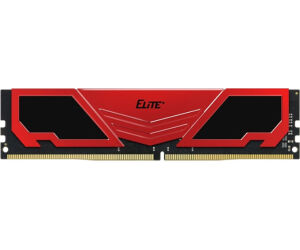 Ddr4 Teamgroup Elite Heatsink 16gb 3200 Negro / Rojo