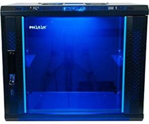 Armario rack mural 19 pulgadas phasak pro 12u 600×450 montado pho 3112