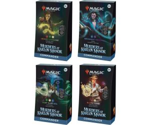 Juego de cartas magic the gatering mazos commander murders at karlov manor 4 mazos inglés