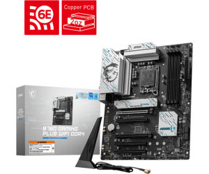 Placa Msi B760 Gaming Plus Wifi Ddr4,intel,1700,b760,4ddr4,192gb,hdmi+dp,4sata+2m.2,6usb 3.2,2.5gb+wifi6e+bt5.3,atx