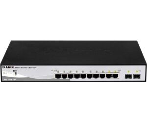 D-LINK SWITCH 10 PUERTOS 10/100/1Gbit w/2 Combo 1000BaseT/SFP PoE