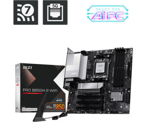 PLACA BASE MSI PRO B850M-P WIFI PCI-E x16 Gen5, M.2 Gen5